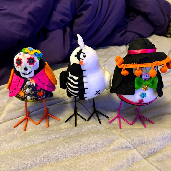 Other - Halloween and Day of The Dead Fabric Birds Bundle